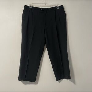 PRONTO UOMO‎ Firenze Mens Navy 100% Worsted Wool Pleated Dress Pants 44x26.5